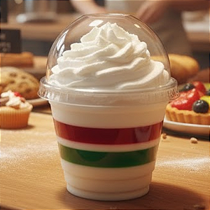 Copo PET Fibraform 250ml com tampa Bolha c/50 unidades