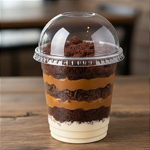 Copo PET Fibraform 300ml com tampa Bolha c/50 unidades