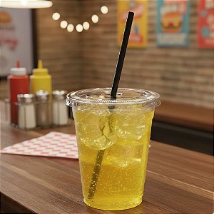 Copo PET Fibraform 300ml com tampa Spin c/50 unidades