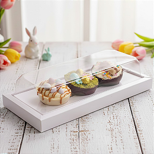 Caixa 3 Ovos Páscoa Slim 150g c/5 unidades - DUPLA FACE