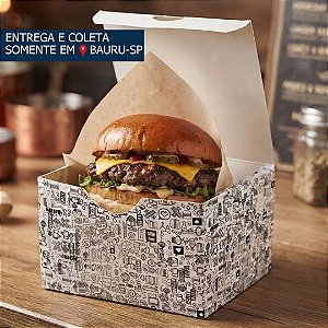 Caixa Hamburgão c/100 unidades