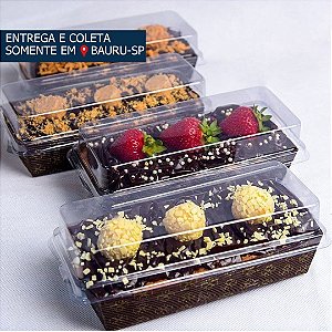 Forma Bolo Inglês Marrom 250g c/tampa c/5 unidades