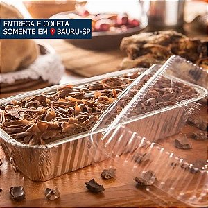 Bandeja em Alumínio para Bolo Inglês D10FS c/ tampa PET 650ml