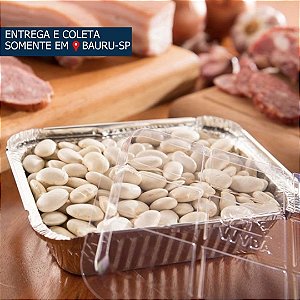 Bandeja em Alumínio 500ml c/tampa PET D6FS