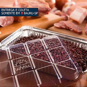 Bandeja em Alumínio 750ml c/tampa D7FS