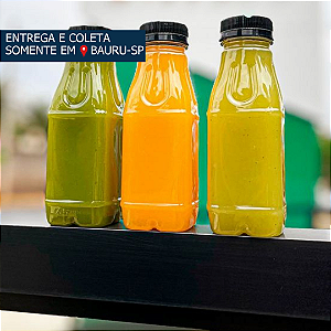 Garrafa PET Quadrada com tampa rosca 500ml c/100 unidades