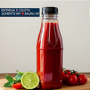 Garrafa PET Quadrada com tampa rosca 1000ml c/100 unidades