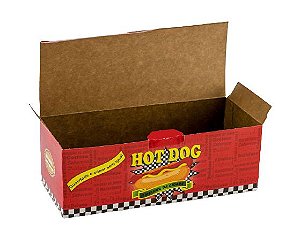 Caixa em Papelão para Cachorro Quente