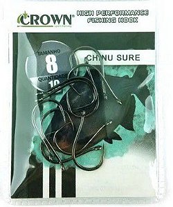 Anzol Chinu Sure (Sem Fisga) Crown