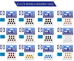 Eva 10mm Formato Bolinha Várias Cores Jr Pesca