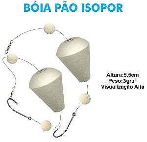 Boia Pão Isopor Mini 393 Completa C/ Chicote Jr Pesca
