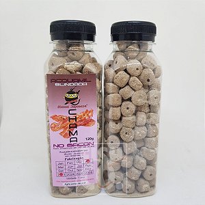 Ração Chama No Bacon Furadinha 120g Acquamil Blindada Massa Japonesa