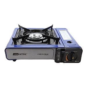Fogareiro Frontier Acendedor Automático Ntk Camping Azul/Preto