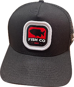 Boné Fishco Logo Tamba Vermelho e Preto