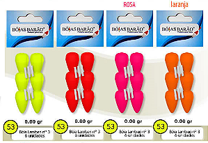 Boia Lambari Nº3 Barão N53 Pintura Integral Guia C/6