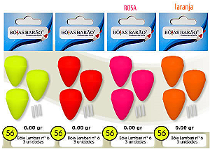 Boia Lambari Nº6 Barão N56 Pintura Integral Guia C/3