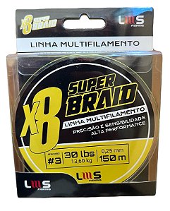 Linha Multifilamento 8x Super Braid Lumis Com 150m