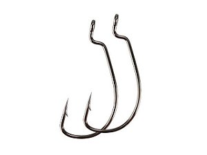 Anzol Sasame Snook Hook Super Strong 6x N°2/0 Black C/6 Unidades (10  Pacotes)