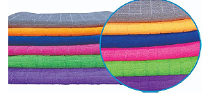 toalha de microfibra quadriculada 260 gsm 50x70