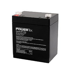 Bateria Estacionária VRLA ( AGM ) PowerTek 12V – 5Ah – EN010