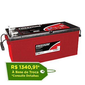 Bateria Estacionária Freedom DF3000 - 170Ah / 185Ah