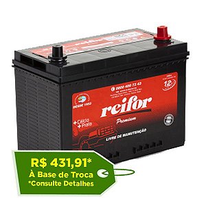 Bateria Reifor Premium 90Ah – RP90FCD / RP90FCE – Livre de Manutenção