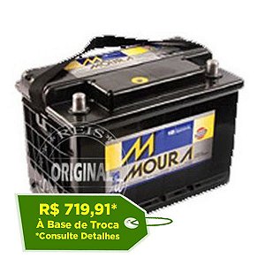 Bateria Moura 75Ah – M75LX ( Cx. Alta ) – Original de Montadora