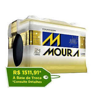 Bateria Moura AGM 60Ah – MA60AD – Para Carro c/ Start-Stop