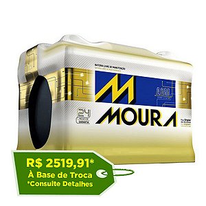 Bateria Moura AGM 92Ah – MA92QD – Para Carro c/ Start-Stop