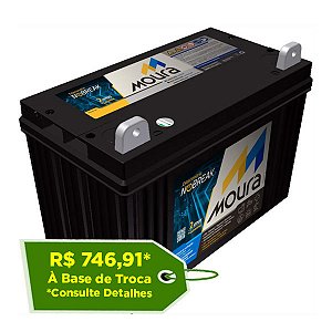 Bateria Estacionária Moura NoBreak 12MN1500 - 80Ah / 88Ah ( 12MN80 )