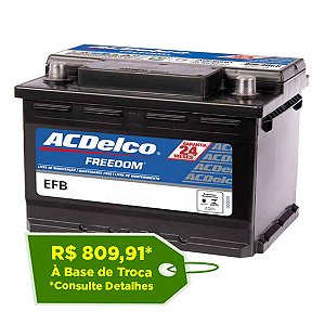 Bateria ACDelco EFB 72Ah - ADF72PD - Para Carro C/ Start-Stop