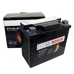 Bateria Bosch Moto 18Ah - BTX18L-BS - Selada - ( Ref. Yuasa: YTX20L-BS )