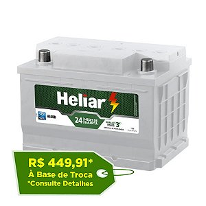 Bateria Heliar 60Ah Super Free – H60DD – 24 Meses de Garantia