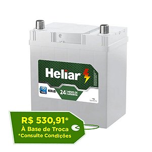 Bateria Heliar 38Ah – H38JD – Original de Montadora