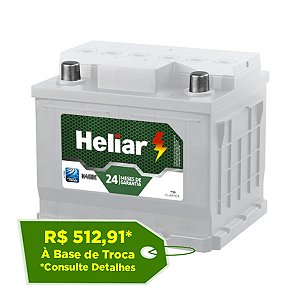 Bateria Heliar 50Ah – HNP50GD ( Cx. Alta ) – Original de Montadora