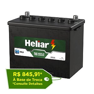 Bateria Heliar 75Ah – H75LD / H75LE – Original de Montadora
