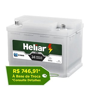 Bateria Heliar EFB 60Ah - HEFB60HD - Para Carro C/ Start-Stop