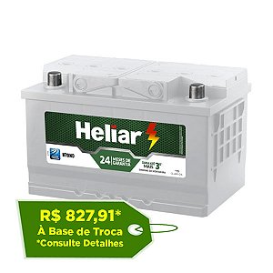 Bateria Heliar Free 70Ah – H70ND – 24 Meses de Garantia