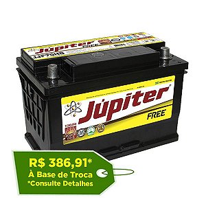 Bateria Jupiter Free 75Ah - JJF75HD ( Cx. Alta ) - Selada