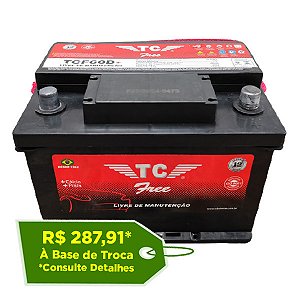 Bateria TC Free 60Ah - TCF60D / TCF60E - Selada