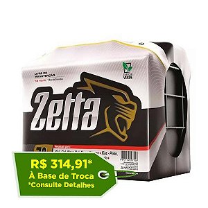 Bateria Zetta 60Ah Z60D - Reis Baterias: Pague em 10X SEM JUROS