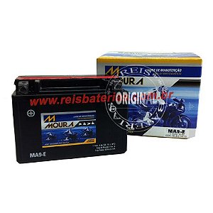 Bateria Moura Moto 8Ah - MA8-E ( Antiga MA9-E ) - Selada AGM ( Ref. Yuasa: YTX9-BS )