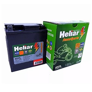 Bateria Heliar Moto 6Ah – HTZ7L ( Ref. Yuasa: YTX7L-BS )