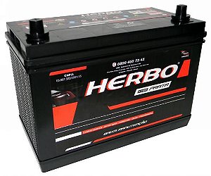 Bateria Herbo Prata 100Ah – HP100MFY – Baixa Manutenção ( Requer Água )