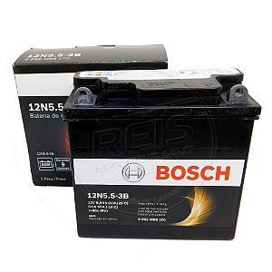 Bateria Bosch Moto 5,5Ah - 12N5.5-3B ( Ref. Yuasa: 12N5.5-3B )