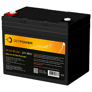 Bateria Estacionária VRLA ( AGM/ GEL ) GetPower 12V – 38Ah – GP12-38LDC ( Deep Cycle )