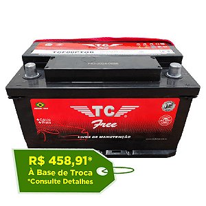 Bateria TC Free 80Ah - TCF80PTOD - Selada