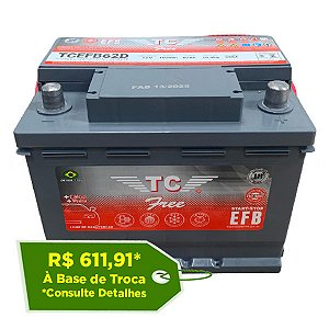 Bateria TC EFB 62Ah - TCEFB62D ( EFB ) - Para Carro C/ Start-Stop