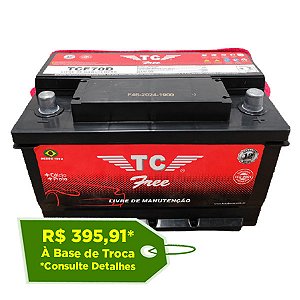 Bateria TC Free 70Ah - TCF70D / TCF70E - Selada