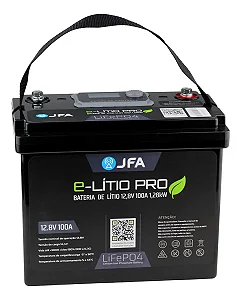 Bateria Estacionária Litio JFA 12.8V 100A – E-Lítio Pro 12V100A